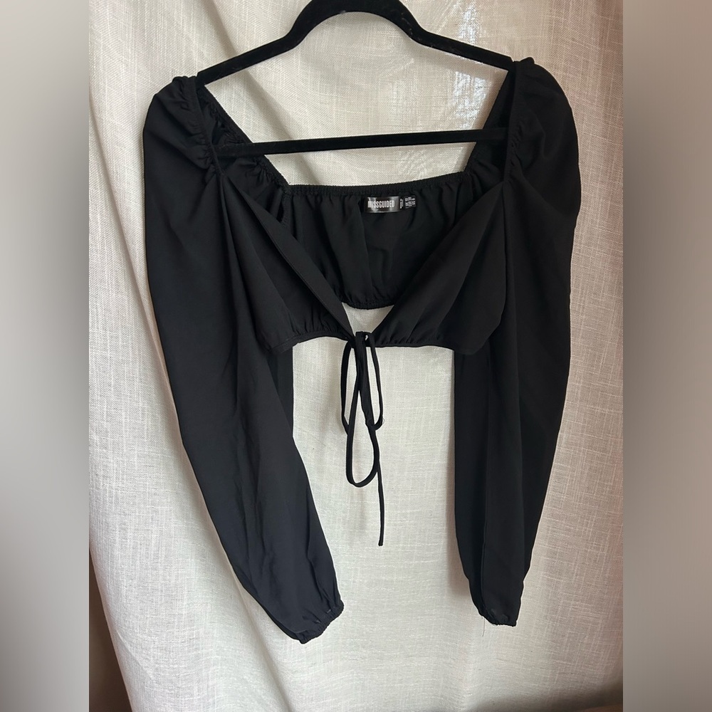 Missguided cropped long sleeve